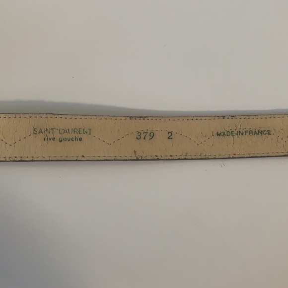 SAINT LAURENT rive gauche Leather Belt - Picture 5 of 8